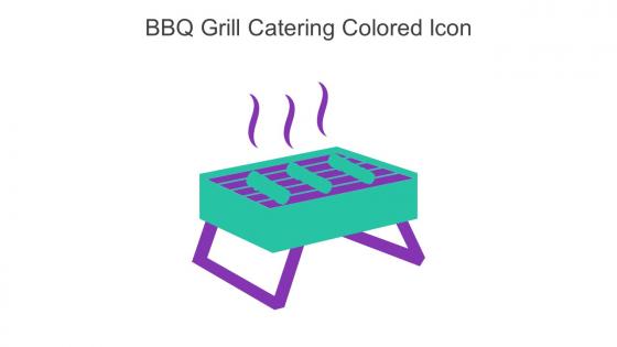 BBQ Grill Catering Colored Icon In Powerpoint Pptx Png And Editable Eps Format