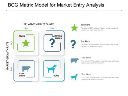 Bcg matrix model for market entry analysis