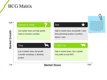 Bcg matrix powerpoint layout template 2