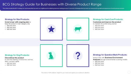 BCG Strategy Guide For Businesses With Diverse Product Range