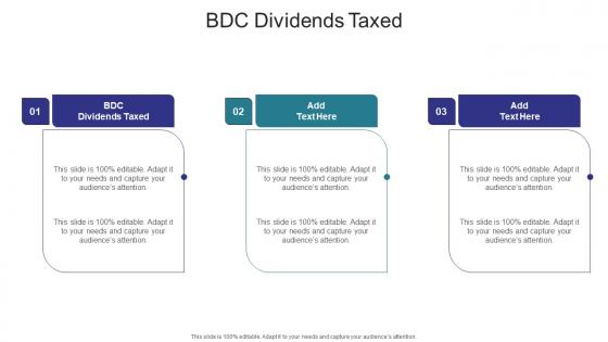 Bdc Dividends Taxed In Powerpoint And Google Slides Cpb