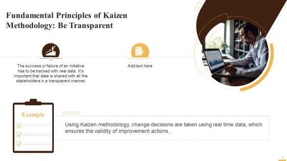 Be Transparent Principle Of Kaizen Training Ppt