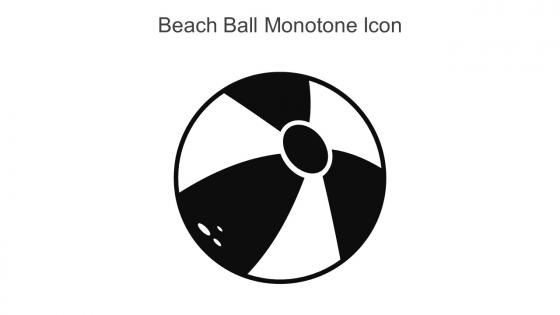 Beach Ball Monotone Icon In Powerpoint Pptx Png And Editable Eps Format
