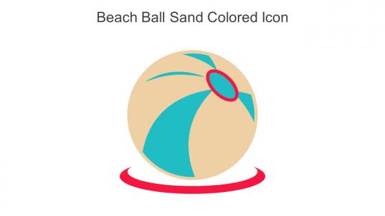 Beach Ball Sand Colored Icon In Powerpoint Pptx Png And Editable Eps Format