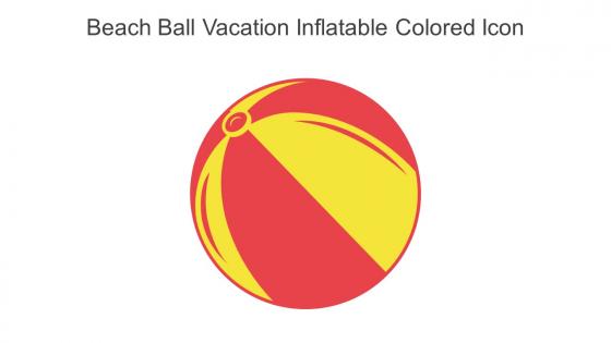 Beach Ball Vacation Inflatable Colored Icon In Powerpoint Pptx Png And Editable Eps Format