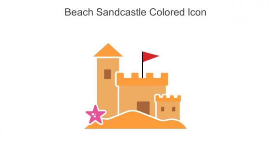 Beach Sandcastle Colored Icon In Powerpoint Pptx Png And Editable Eps Format