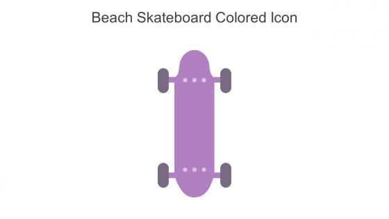 Beach Skateboard Colored Icon In Powerpoint Pptx Png And Editable Eps Format