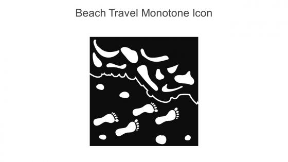 Beach Travel Monotone Icon In Powerpoint Pptx Png And Editable Eps Format