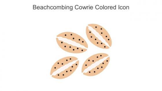 Beachcombing Cowrie Colored Icon In Powerpoint Pptx Png And Editable Eps Format