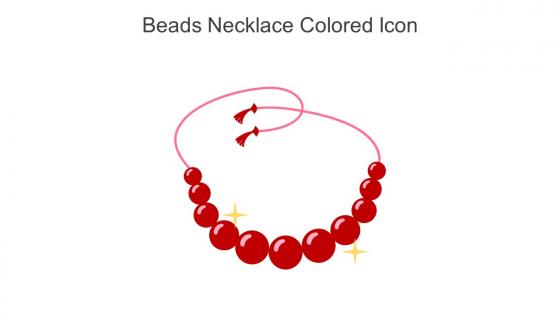 Beads Necklace Colored Icon In Powerpoint Pptx Png And Editable Eps Format