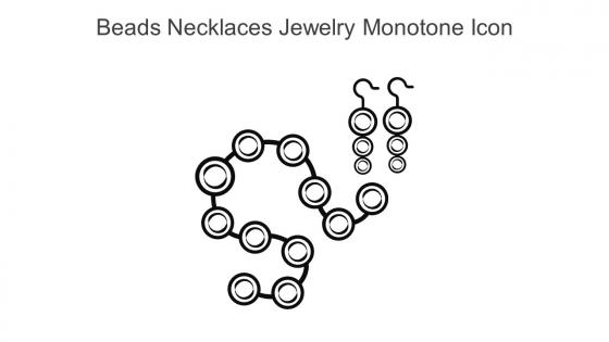 Beads Necklaces Jewelry Monotone Icon In Powerpoint Pptx Png And Editable Eps Format