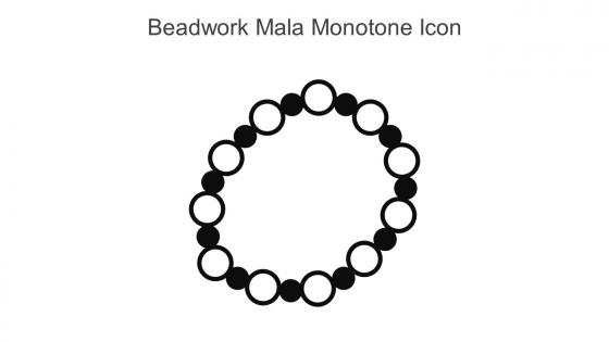 Beadwork Mala Monotone Icon In Powerpoint Pptx Png And Editable Eps Format