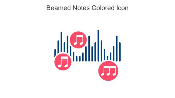 Beamed Notes Colored Icon In Powerpoint Pptx Png And Editable Eps Format