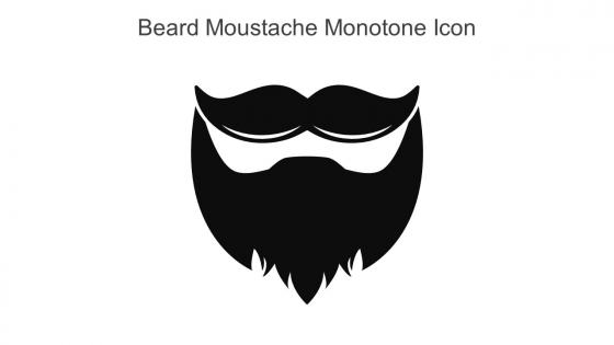 Beard Moustache Monotone Icon In Powerpoint Pptx Png And Editable Eps Format