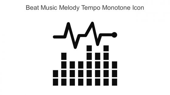 Beat Music Melody Tempo Monotone Icon In Powerpoint Pptx Png And Editable Eps Format