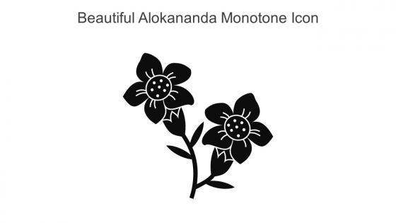 Beautiful Alokananda Monotone Icon In Powerpoint Pptx Png And Editable Eps Format