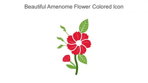 Beautiful Amenome Flower Colored Icon In Powerpoint Pptx Png And Editable Eps Format