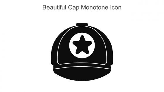 Beautiful Cap Monotone Icon In Powerpoint Pptx Png And Editable Eps Format