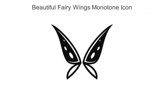Beautiful Fairy Wings Monotone Icon In Powerpoint Pptx Png And Editable Eps Format