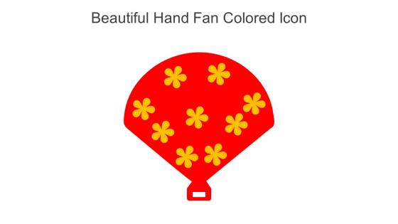 Beautiful Hand Fan Colored Icon In Powerpoint Pptx Png And Editable Eps Format