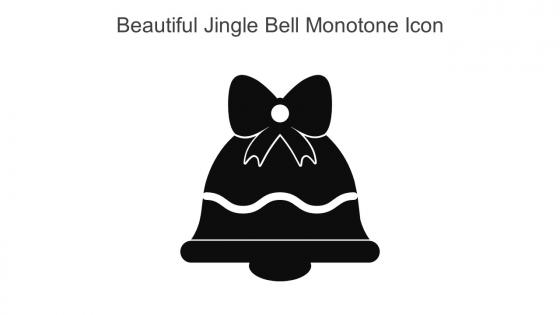 Beautiful Jingle Bell Monotone Icon In Powerpoint Pptx Png And Editable Eps Format