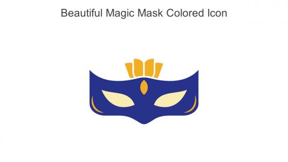 Beautiful Magic Mask Colored Icon In Powerpoint Pptx Png And Editable Eps Format