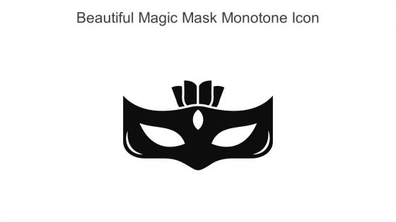 Beautiful Magic Mask Monotone Icon In Powerpoint Pptx Png And Editable Eps Format