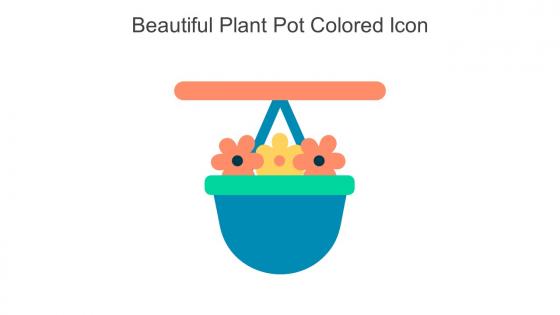 Beautiful Plant Pot Colored Icon In Powerpoint Pptx Png And Editable Eps Format