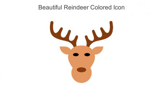 Beautiful Reindeer Colored Icon In Powerpoint Pptx Png And Editable Eps Format