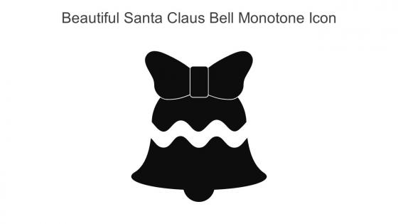 Beautiful Santa Claus Bell Monotone Icon In Powerpoint Pptx Png And Editable Eps Format