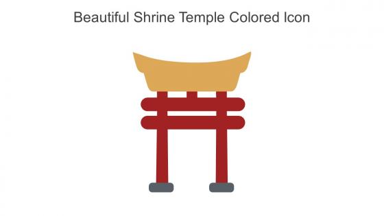 Beautiful Shrine Temple Colored Icon In Powerpoint Pptx Png And Editable Eps Format