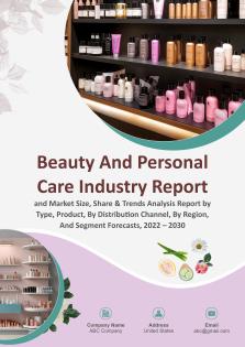 Beauty And Personal Care Industry Report Pdf Word Document