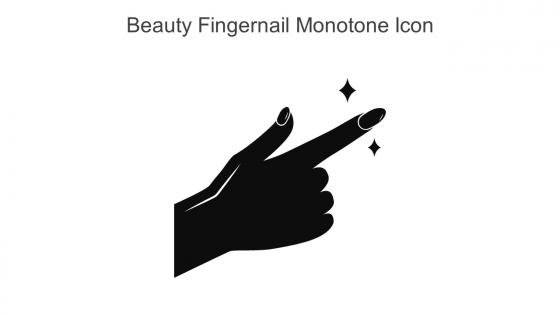 Beauty Fingernail Monotone Icon In Powerpoint Pptx Png And Editable Eps Format