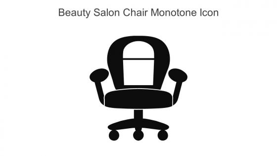 Beauty Salon Chair Monotone Icon In Powerpoint Pptx Png And Editable Eps Format