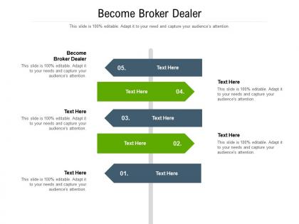 Become broker dealer ppt powerpoint presentation infographic template example cpb