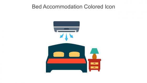 Bed Accommodation Colored Icon In Powerpoint Pptx Png And Editable Eps Format