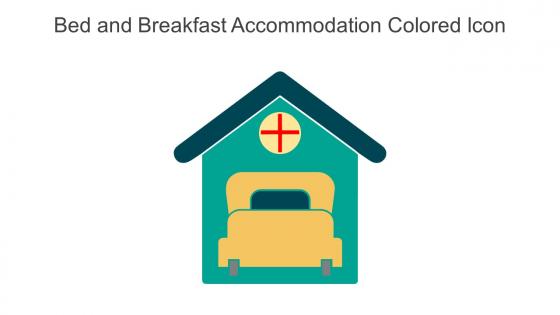 Bed And Breakfast Accommodation Colored Icon In Powerpoint Pptx Png And Editable Eps Format