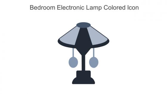Bedroom Electronic Lamp Colored Icon In Powerpoint Pptx Png And Editable Eps Format