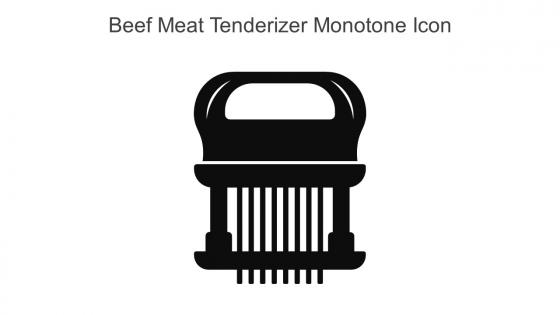 Beef Meat Tenderizer Monotone Icon In Powerpoint Pptx Png And Editable Eps Format