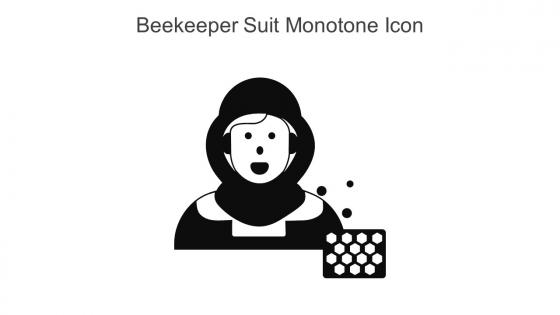Beekeeper Suit Monotone Icon In Powerpoint Pptx Png And Editable Eps Format