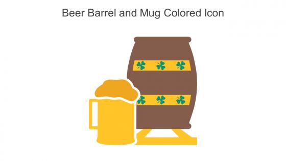 Beer Barrel And Mug Colored Icon In Powerpoint Pptx Png And Editable Eps Format