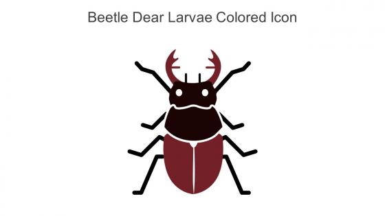 Beetle Dear Larvae Colored Icon In Powerpoint Pptx Png And Editable Eps Format