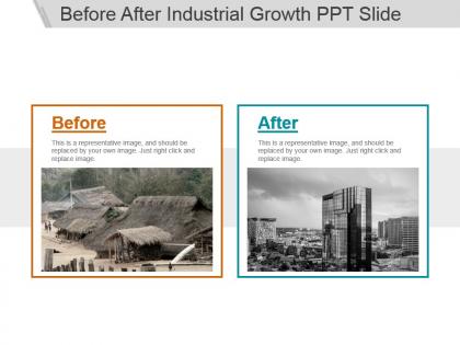 Before after industrial growth ppt slide