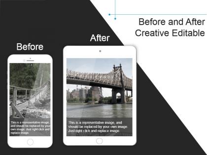 Before and after creative editable example of ppt presentation