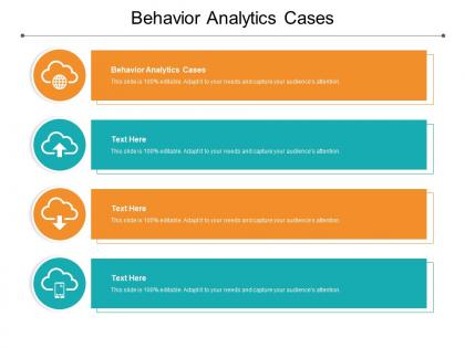 Behavior analytics cases ppt powerpoint presentation icon slide cpb
