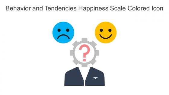 Behavior And Tendencies Happiness Scale Colored Icon In Powerpoint Pptx Png And Editable Eps Format