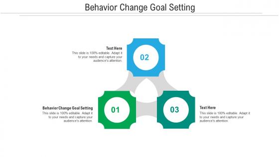Behavior change goal setting ppt powerpoint presentation summary skills cpb