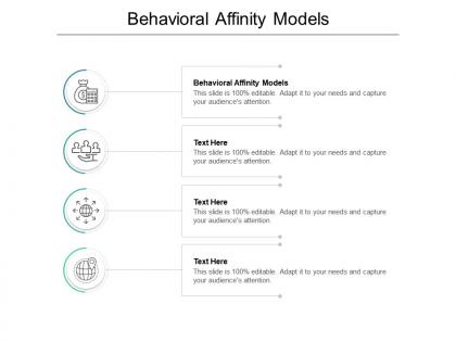 Behavioral affinity models ppt powerpoint presentation professional diagrams cpb