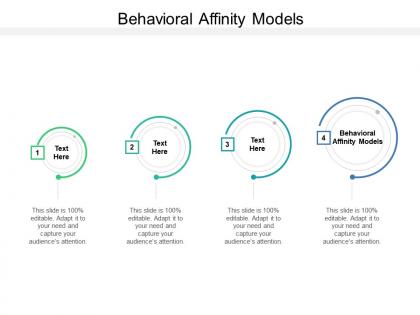 Behavioral affinity models ppt powerpoint presentation styles structure cpb