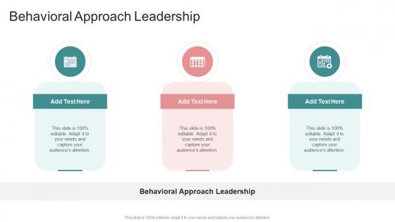 Behavioral Approach Leadership In Powerpoint And Google Slides Cpb